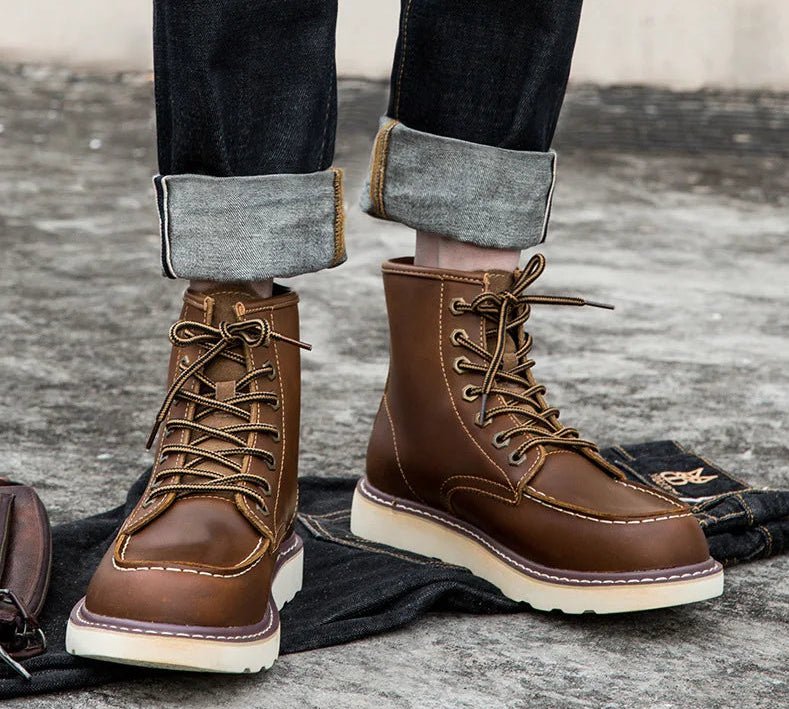 British cow leather boots - Antonios