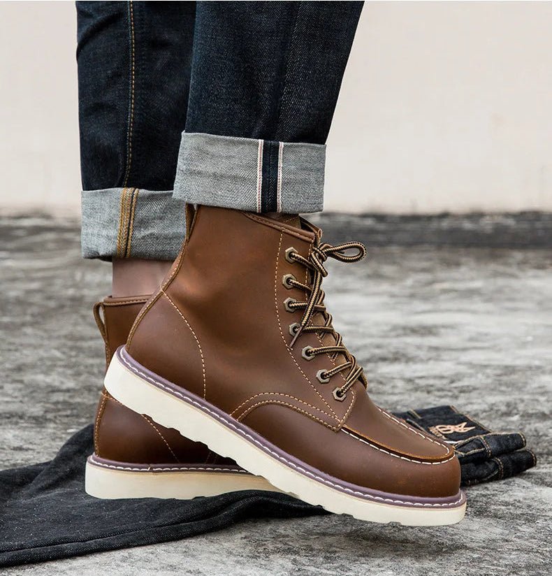 British cow leather boots - Antonios