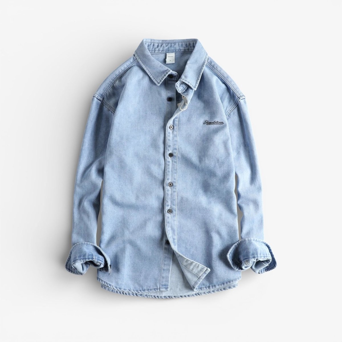 British denim washed shirt - Antonios