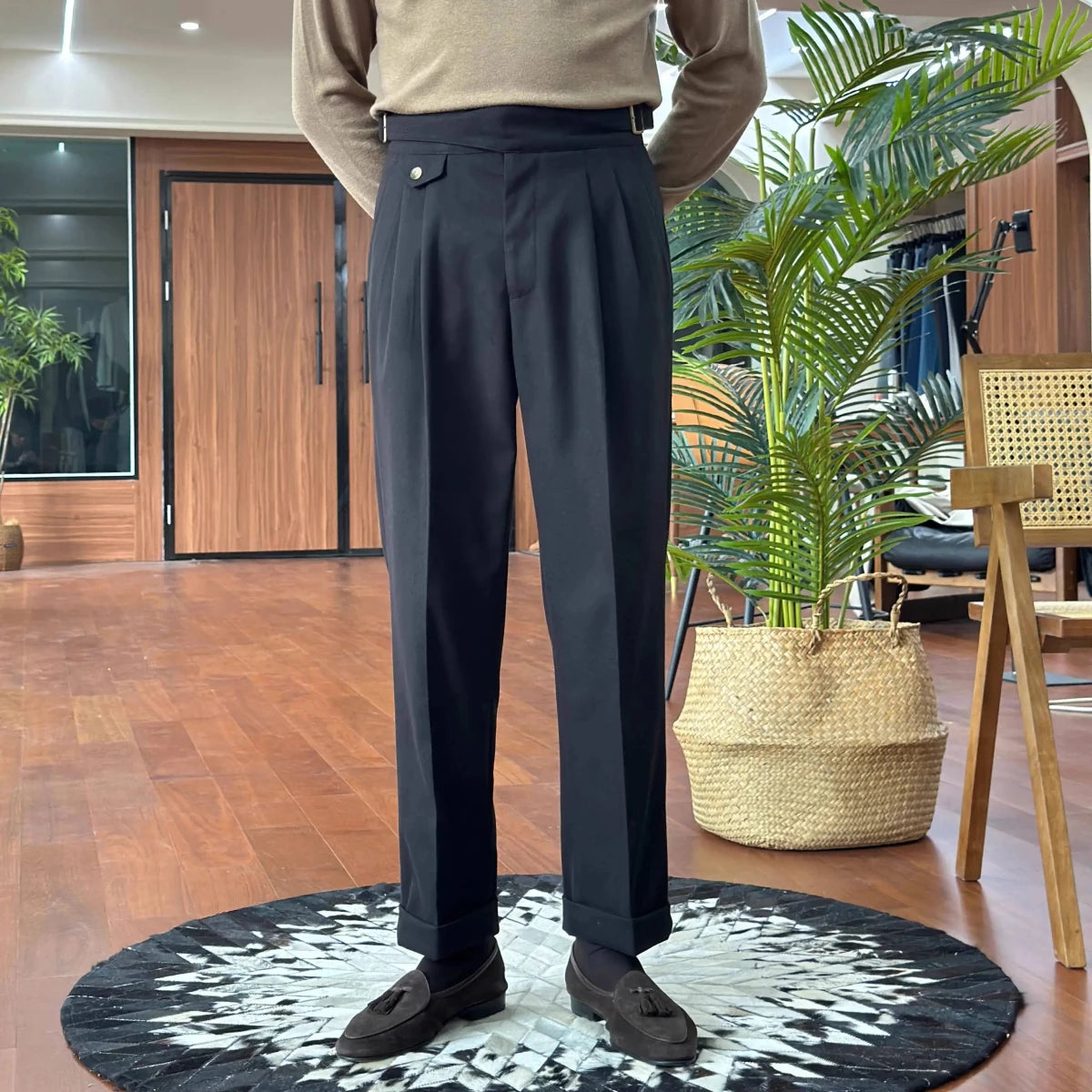 British high - waist old money trousers - Antonios