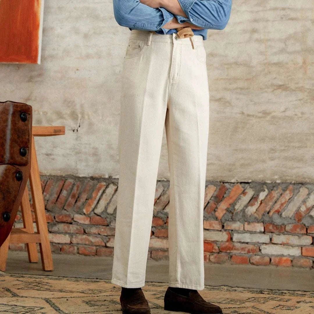 British pure cotton old money pants - Antonios