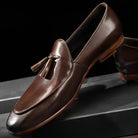 Brown patchwork tassel loafer - Antonios