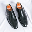Buckle monk classic retro shoes - Antonios