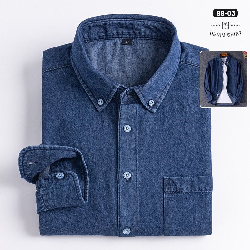 Business Casual Denim Shirt - Antonios