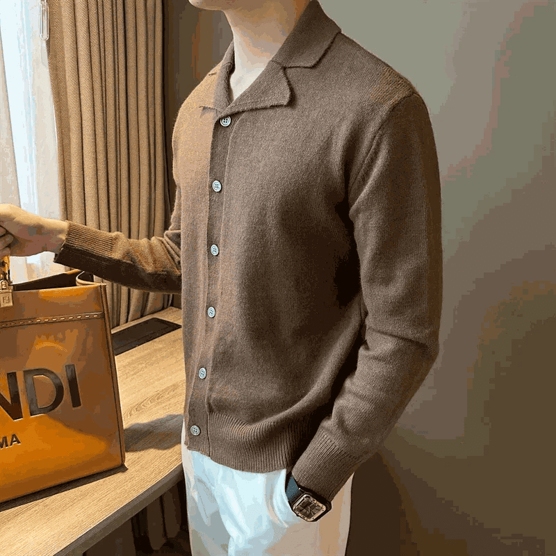 Business casual knitted cardigan - Antonios