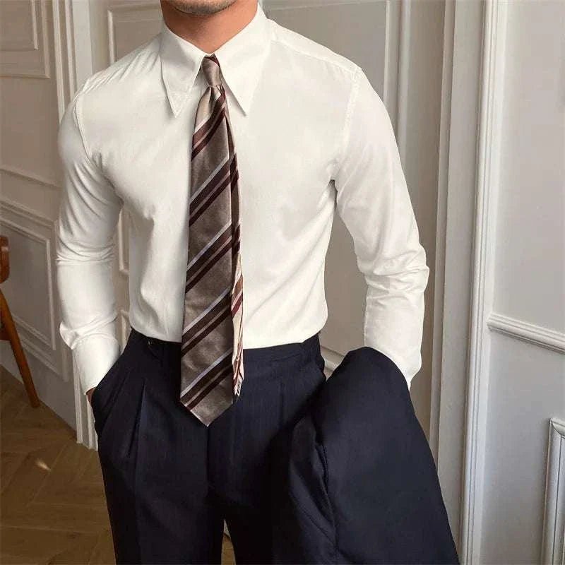 Business collar long sleeve shirt - Antonios