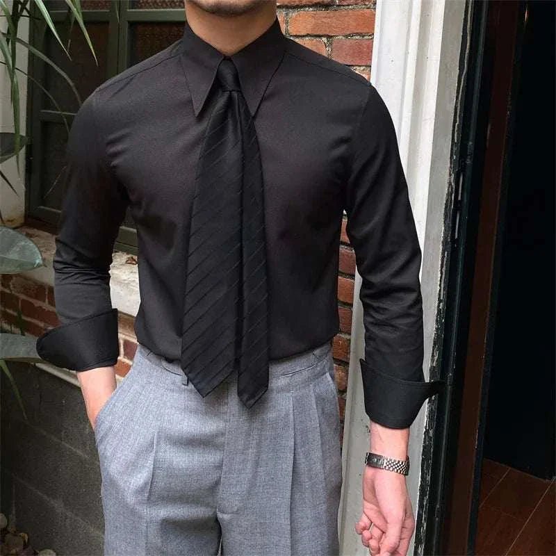 Business collar long sleeve shirt - Antonios