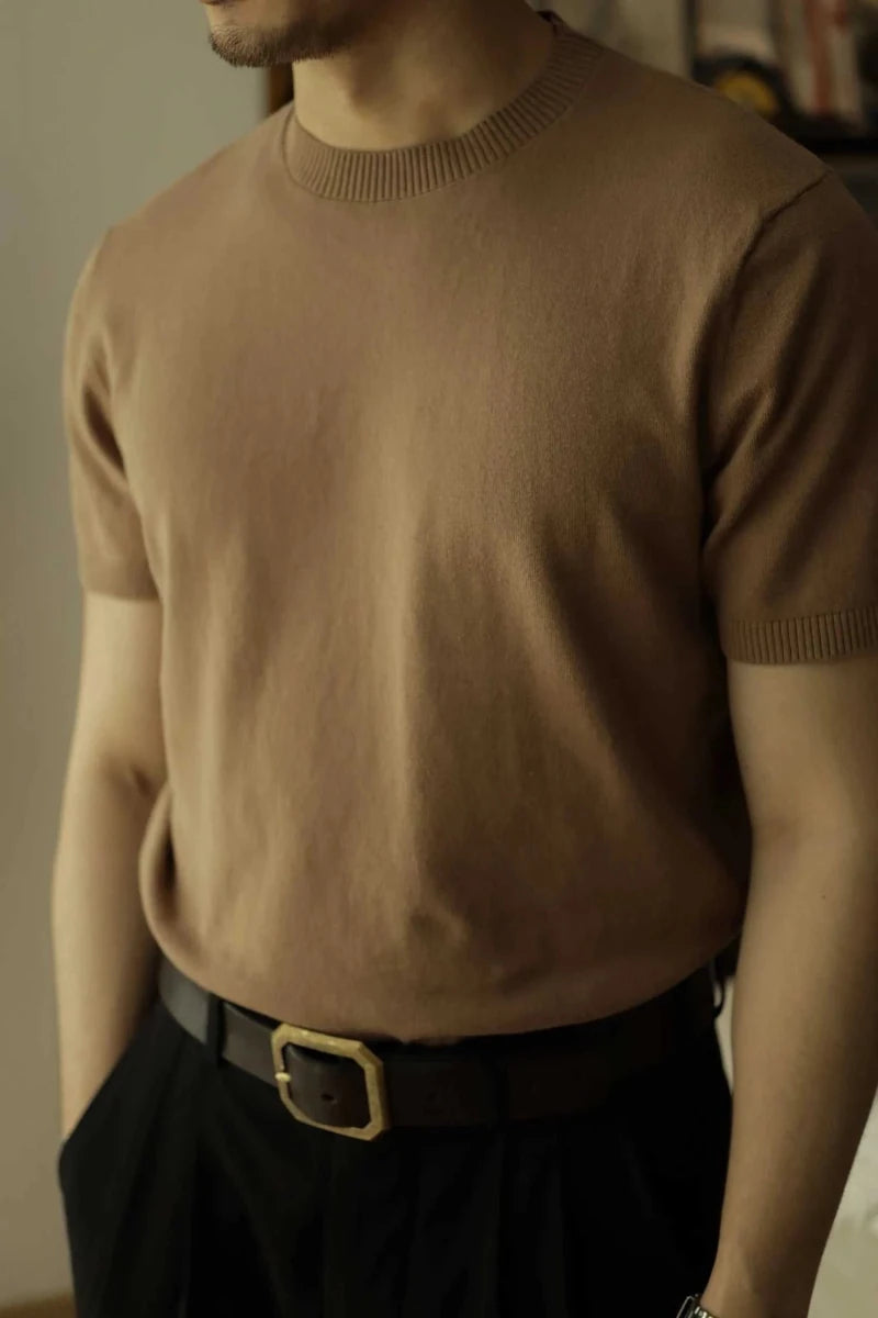 Business elegant cotton summer t-shirt - Antonios