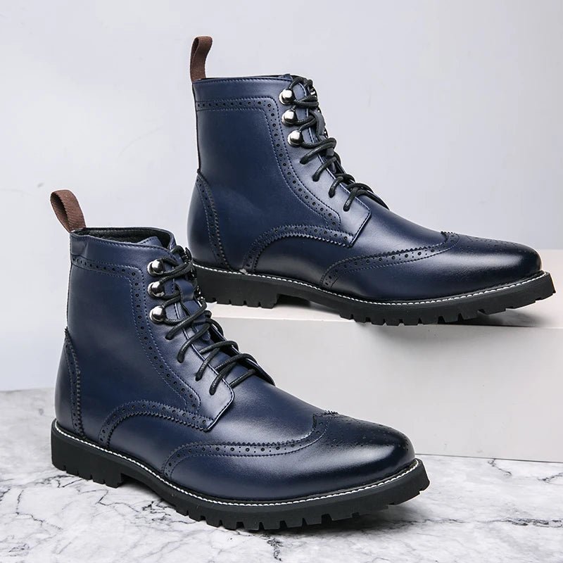 Business leather boots for winter - Antonios
