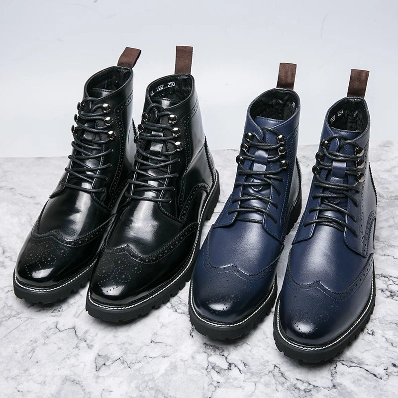 Business leather boots for winter - Antonios