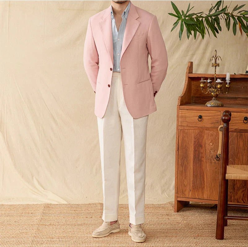 Business linen relaxation jacket - Antonios