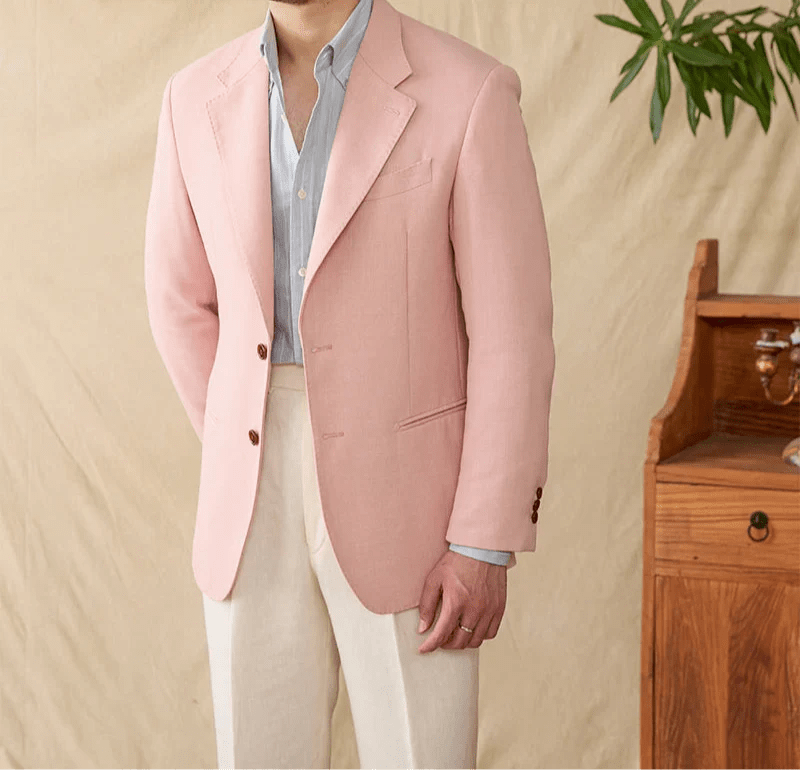 Business linen relaxation jacket - Antonios
