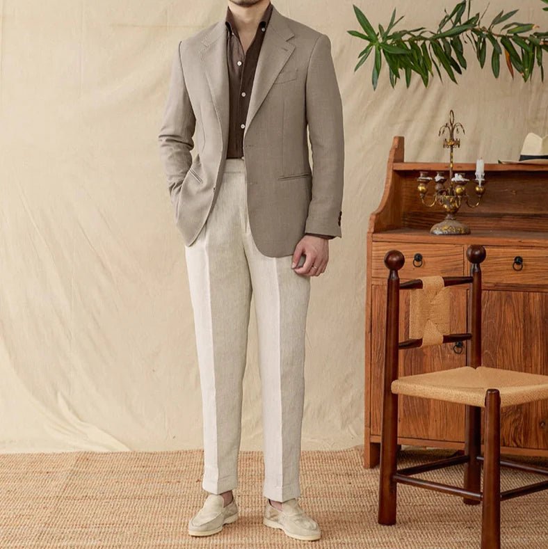 Business linen relaxation jacket - Antonios