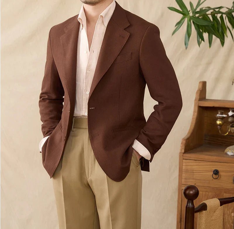 Business linen relaxation jacket - Antonios