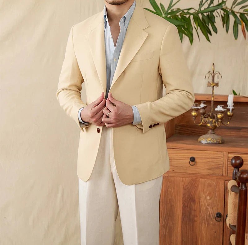 Business linen relaxation jacket - Antonios