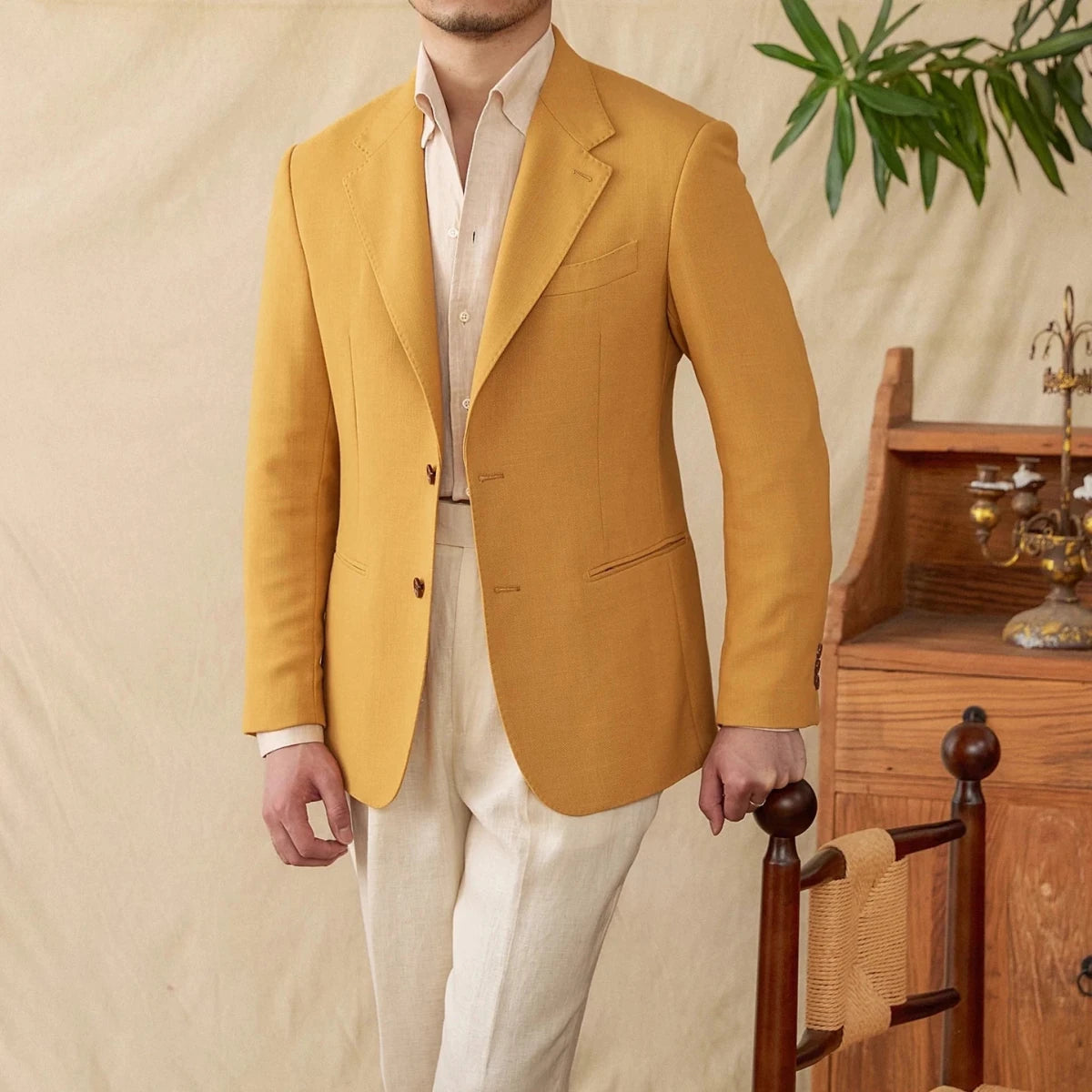 Business linen relaxation jacket - Antonios