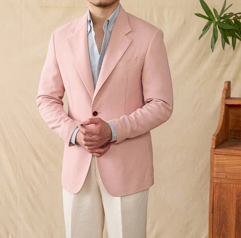 Business linen relaxation jacket - Antonios