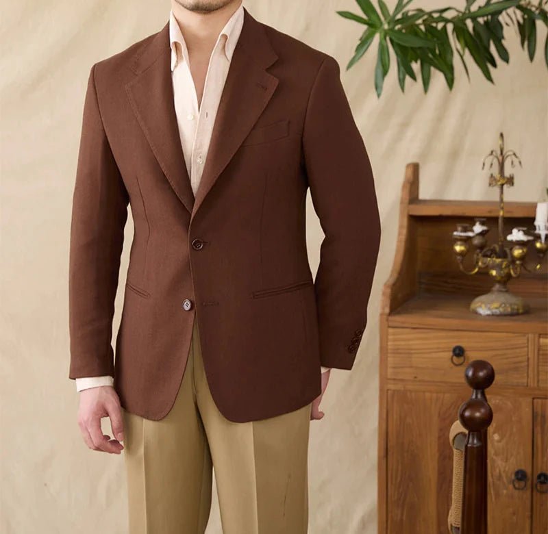 Business linen relaxation jacket - Antonios