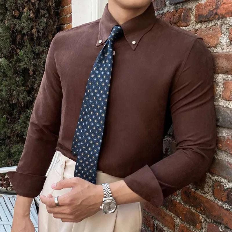 Business outfit style long sleeve shirt - Antonios
