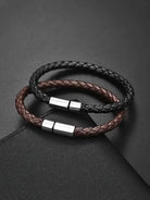 Business PU leather bracelet - Antonios