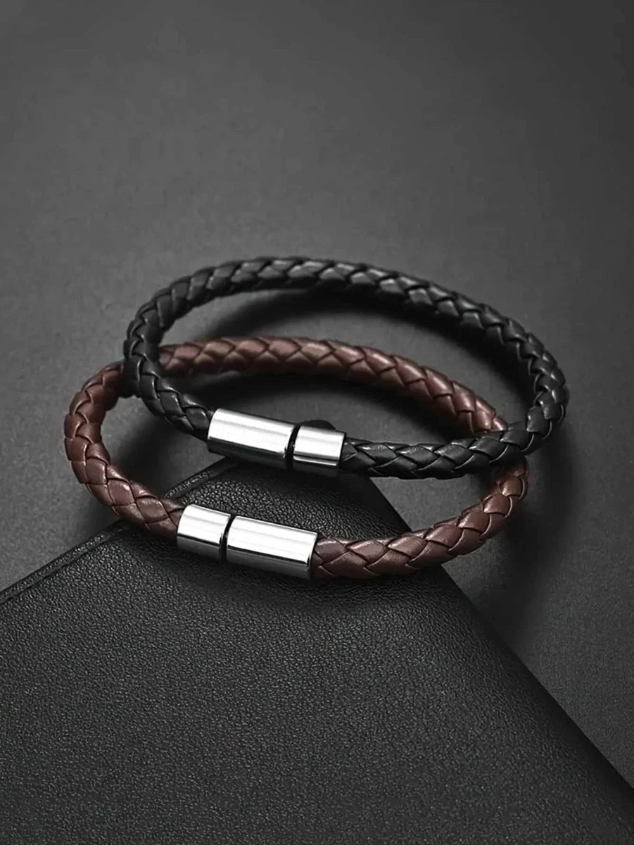 Business PU leather bracelet - Antonios
