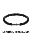 Business PU leather bracelet - Antonios