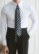 Business slim fit striped italian shirt - Antonios