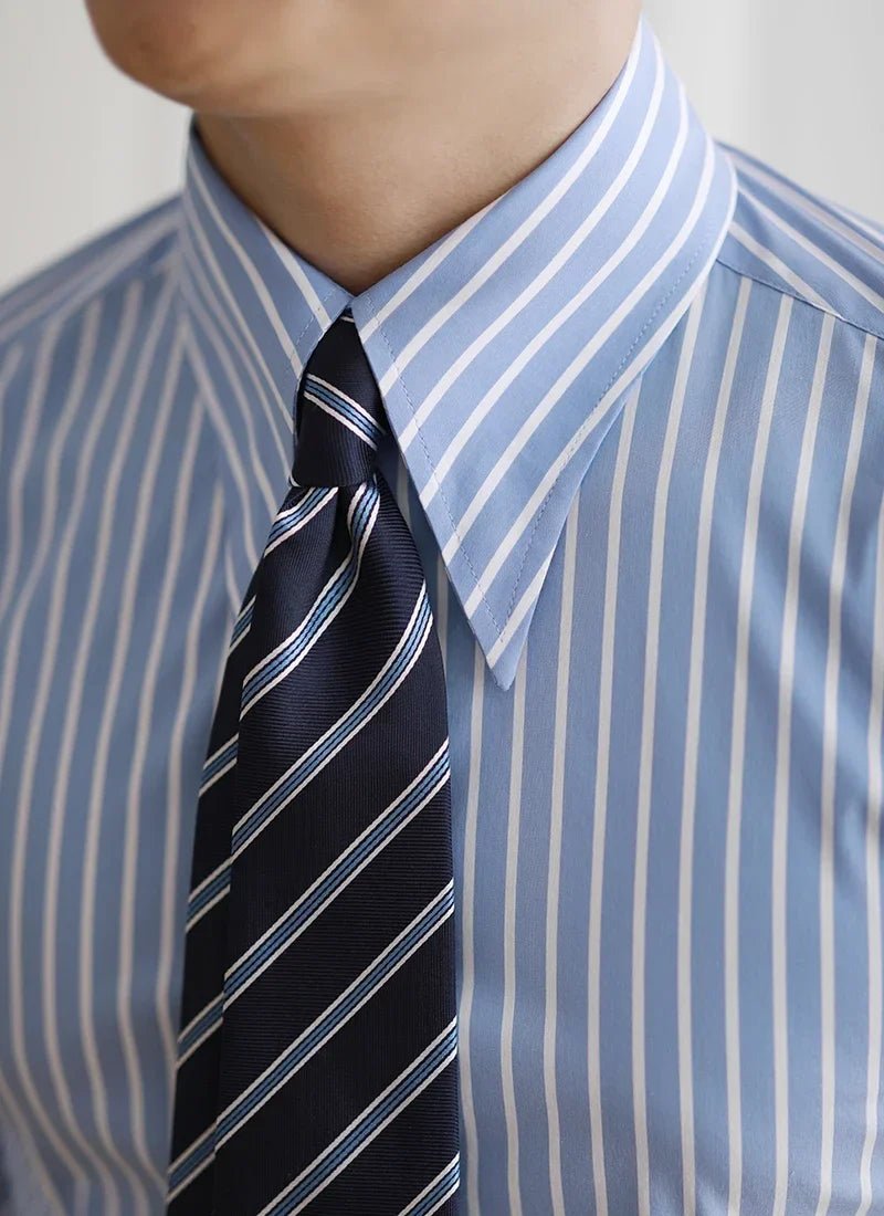 Business slim fit striped italian shirt - Antonios