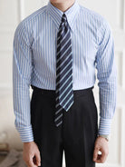 Business slim fit striped italian shirt - Antonios