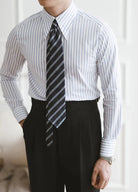 Business slim fit striped italian shirt - Antonios