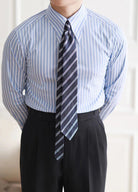 Business slim fit striped italian shirt - Antonios