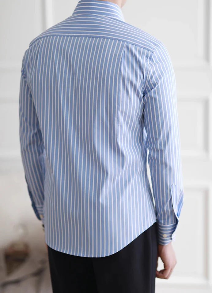 Business slim fit striped italian shirt - Antonios