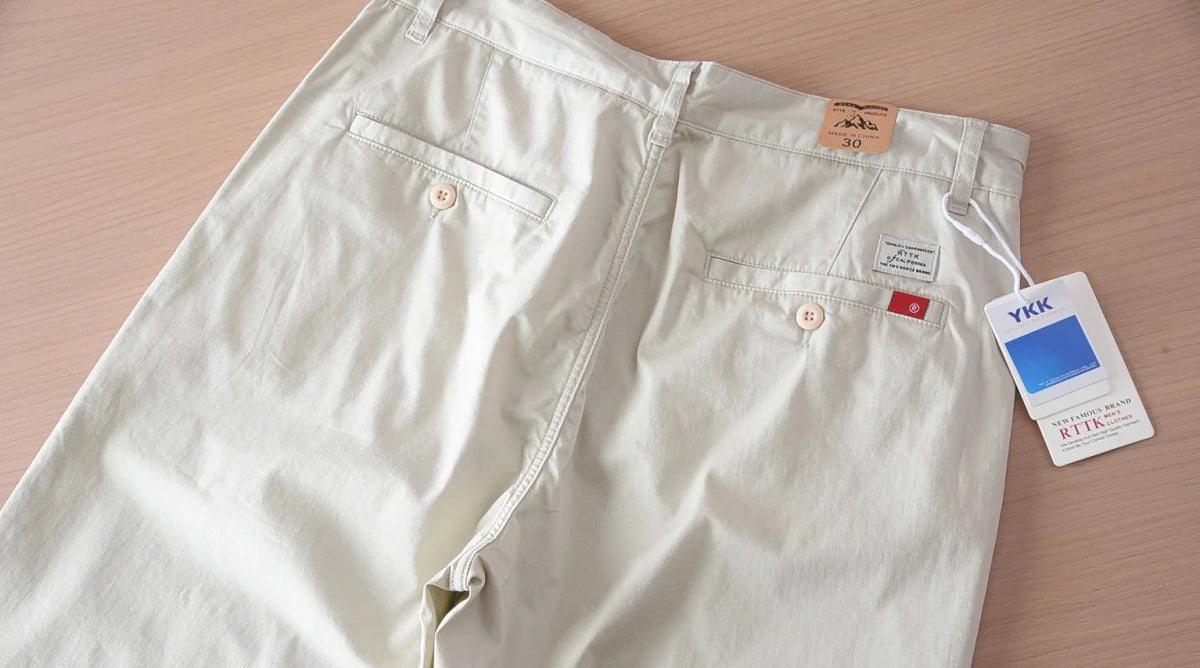 Business straight fit chino with 97% cotton - Antonios