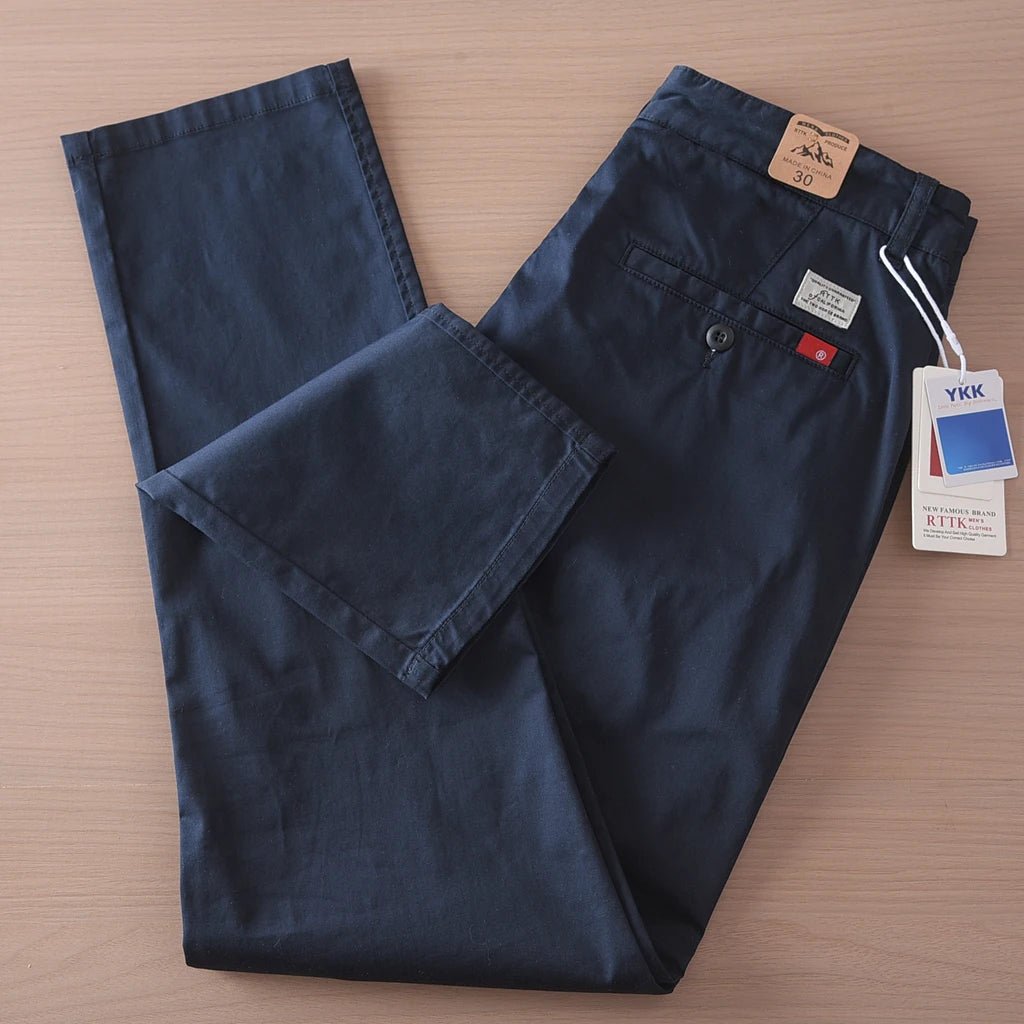 Business straight fit chino with 97% cotton - Antonios