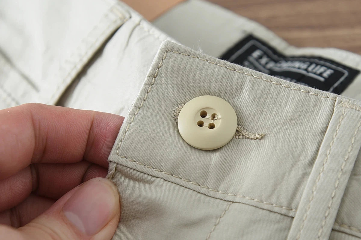 Business straight fit cotton pants - Antonios