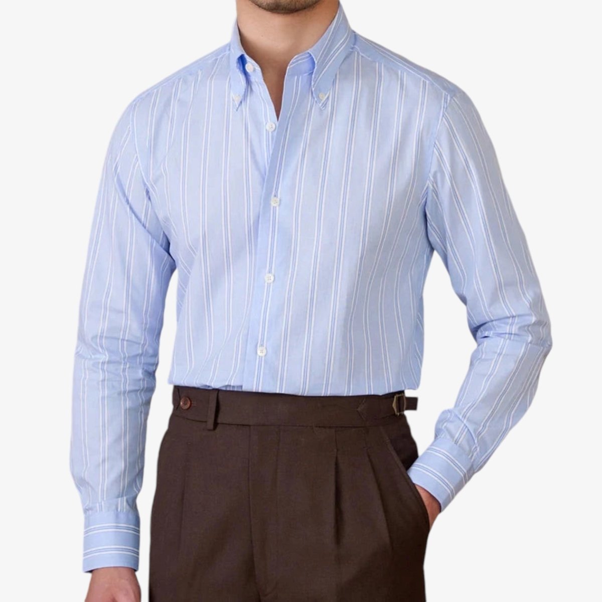 Business stripe all long sleeve shirt - Antonios
