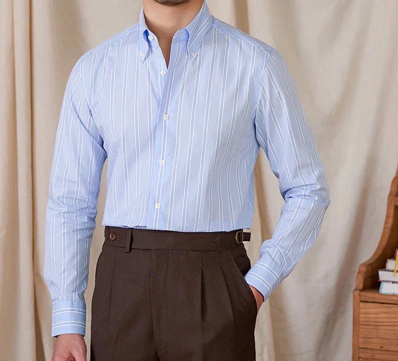 Business stripe all long sleeve shirt - Antonios