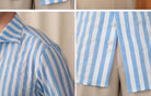 Business striped white summer shirt - Antonios