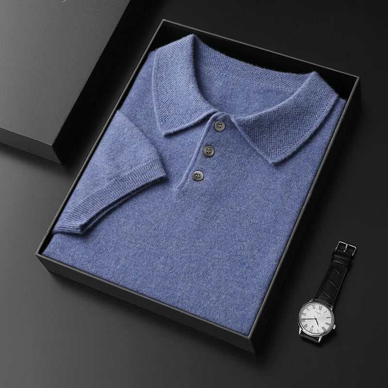 Cashmere italian design polo t-shirt - Antonios
