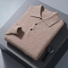 Cashmere polo elegant sweater - Antonios
