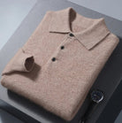Cashmere polo elegant sweater - Antonios