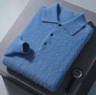 Cashmere polo elegant sweater - Antonios
