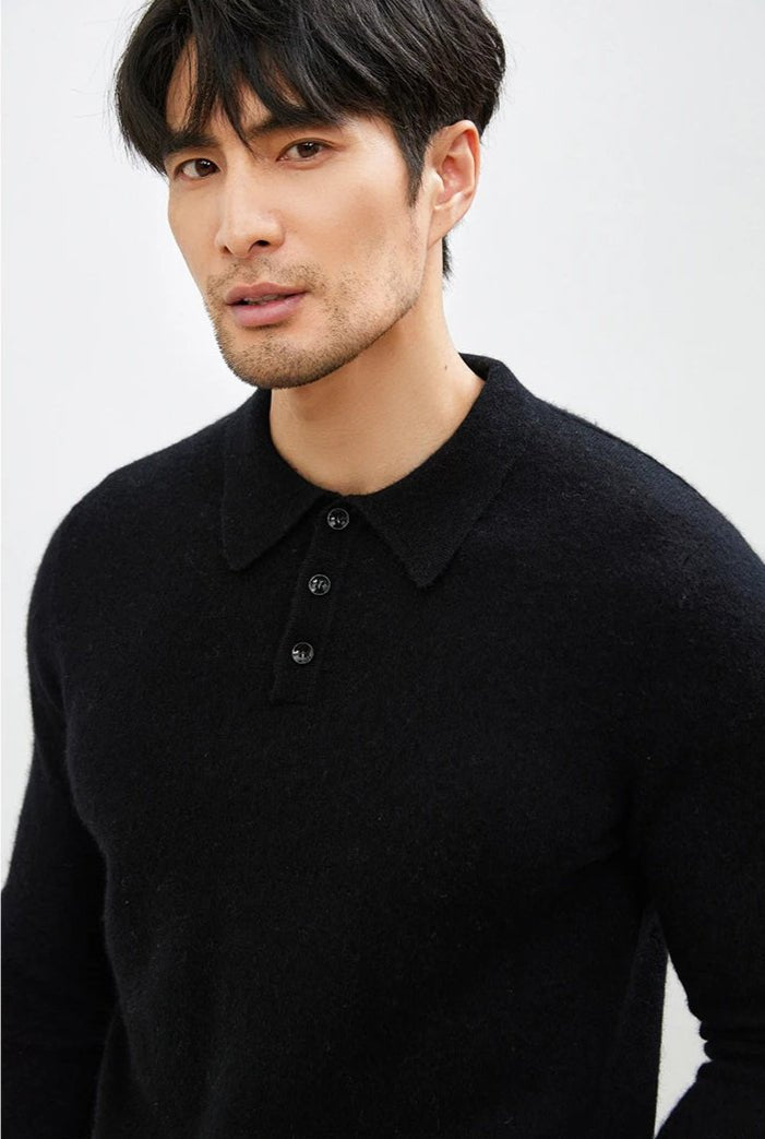 Cashmere polo premium sweater - Antonios