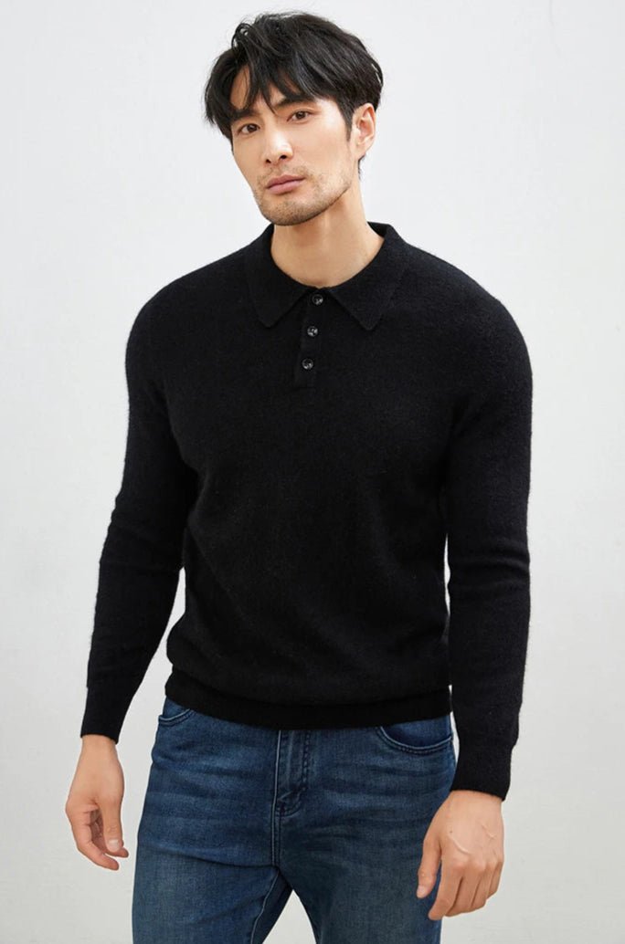 Cashmere polo premium sweater - Antonios