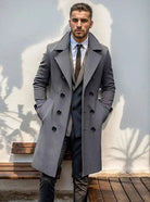 Casual british long coat - Antonios