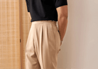Casual button - down straight fit elegant pants - Antonios