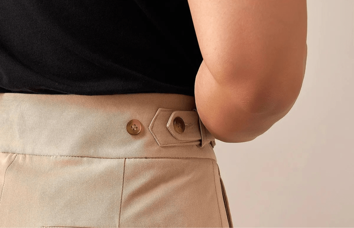 Casual button - down straight fit elegant pants - Antonios