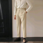 Casual button - down straight fit elegant pants - Antonios