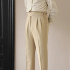 Casual button - down straight fit elegant pants - Antonios