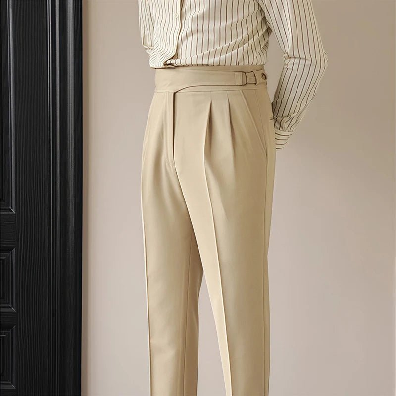 Casual button - down straight fit elegant pants - Antonios